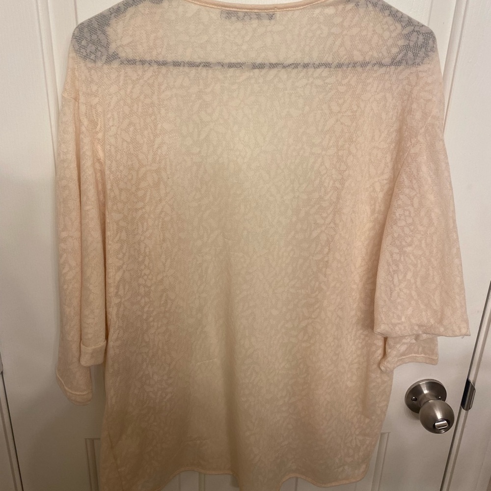 Blush pink with flowers